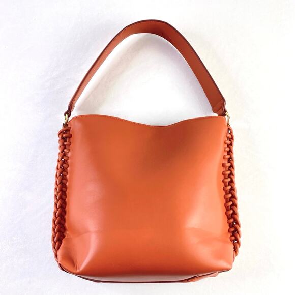 Latouche Burnt Sienna Braided Seam Shoulder Bag - Picture 4 of 10